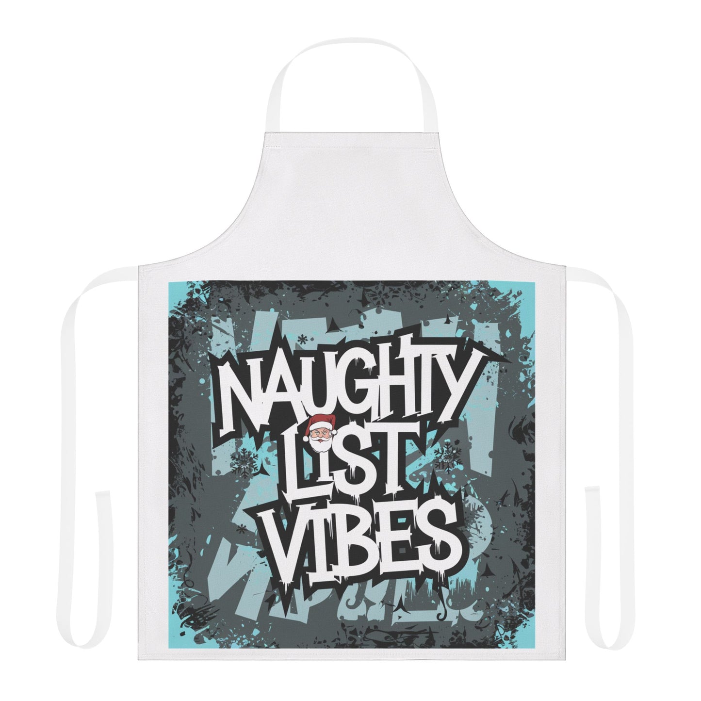 Naughty List Vibes Apron– Fun Holiday Gift for Christmas Cheer