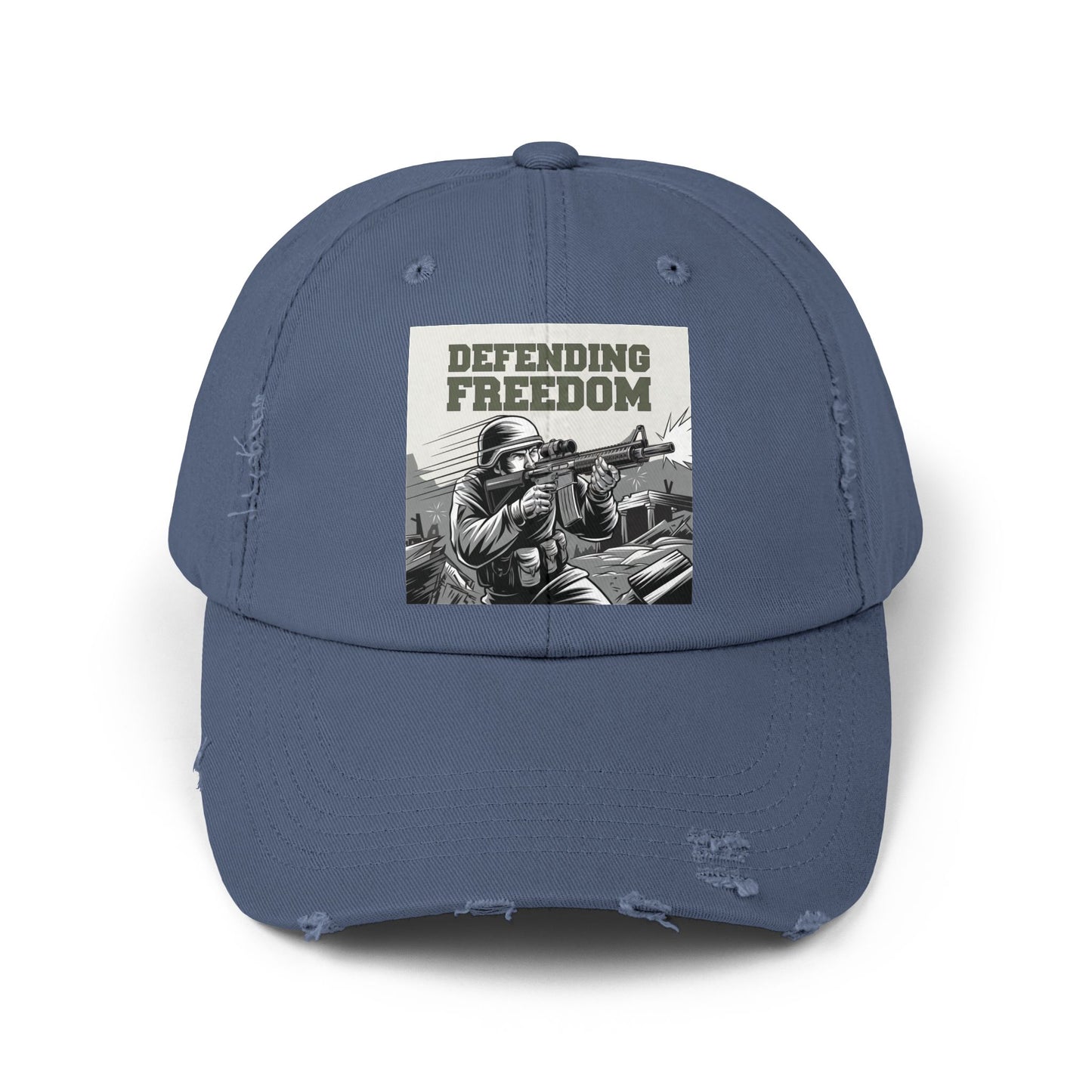 Defending Freedom Military Cap – Patriotic Soldier Hat for Veterans and Supporters