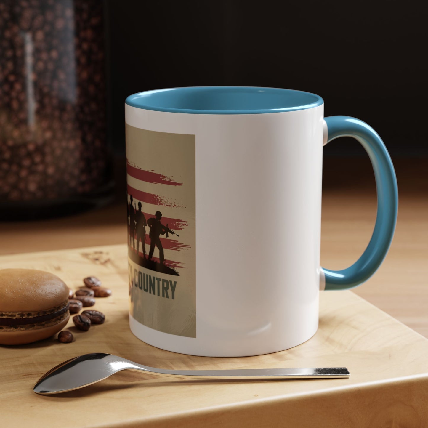 Honor Duty Country Mug - Family Gift for Military Veterans