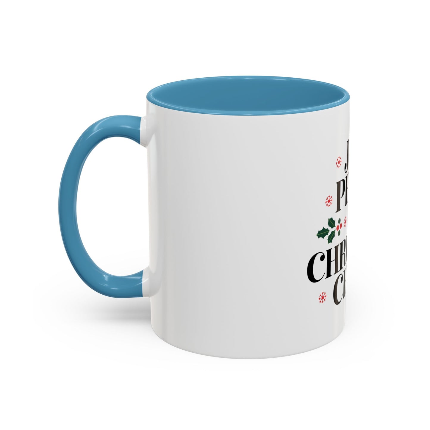 Joy, Peace, and Christmas Cheer Ceramic Mug – Festive Holiday Coffee Cup Gift