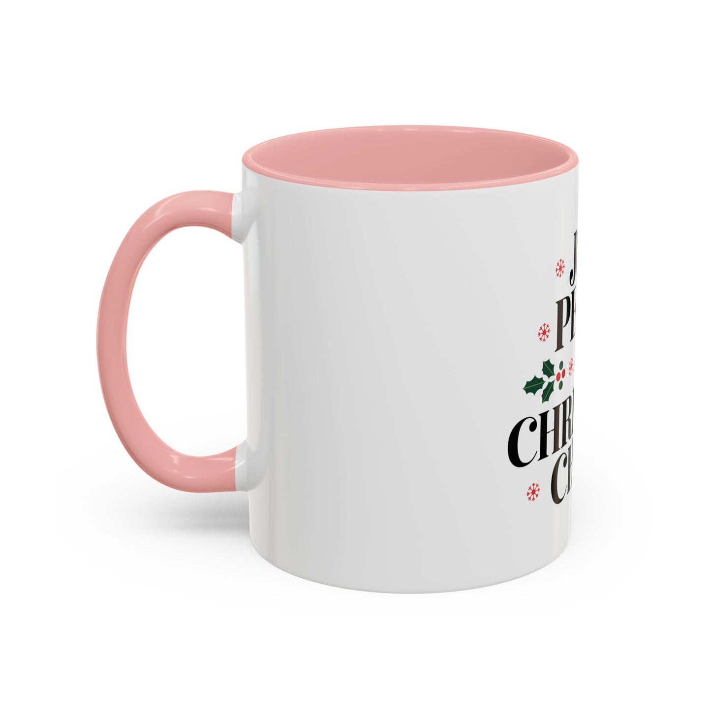 Joy, Peace, and Christmas Cheer Ceramic Mug – Festive Holiday Coffee Cup Gift