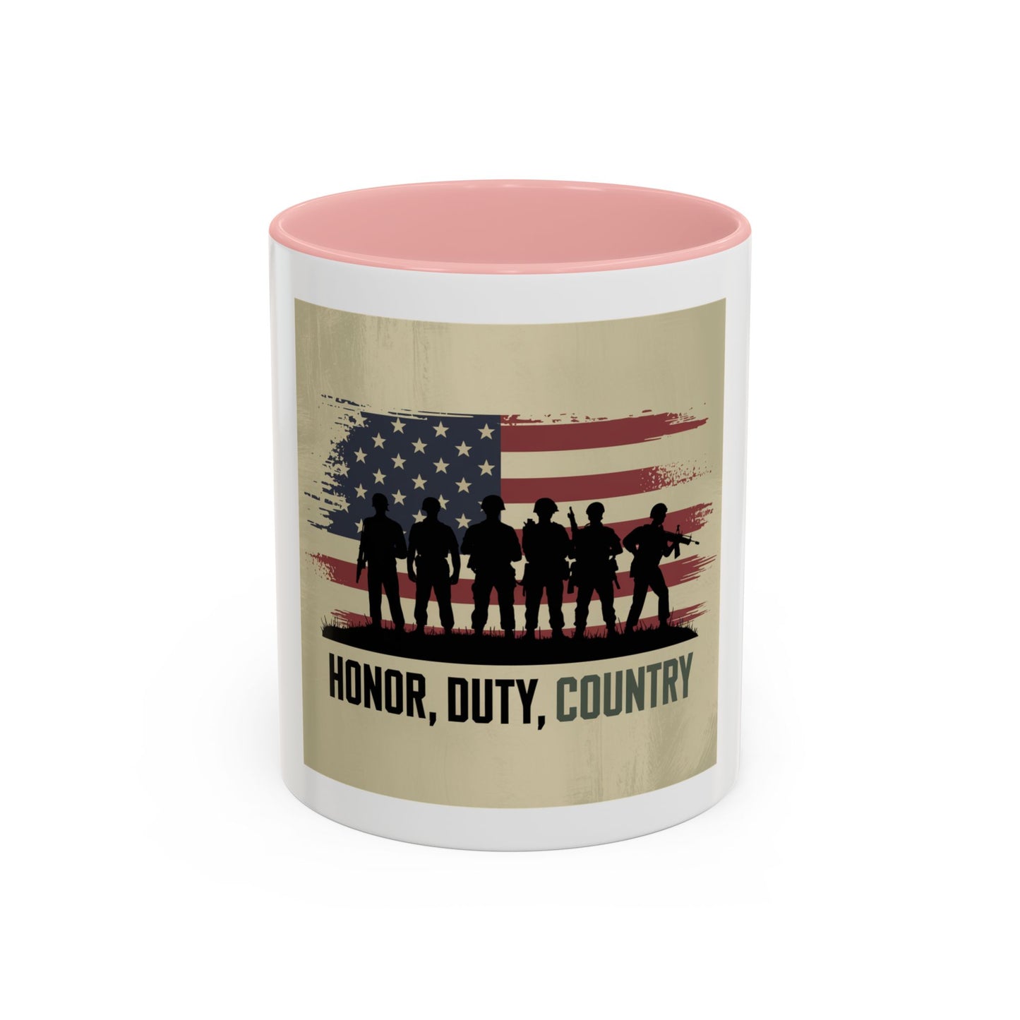 Honor Duty Country Mug - Family Gift for Military Veterans