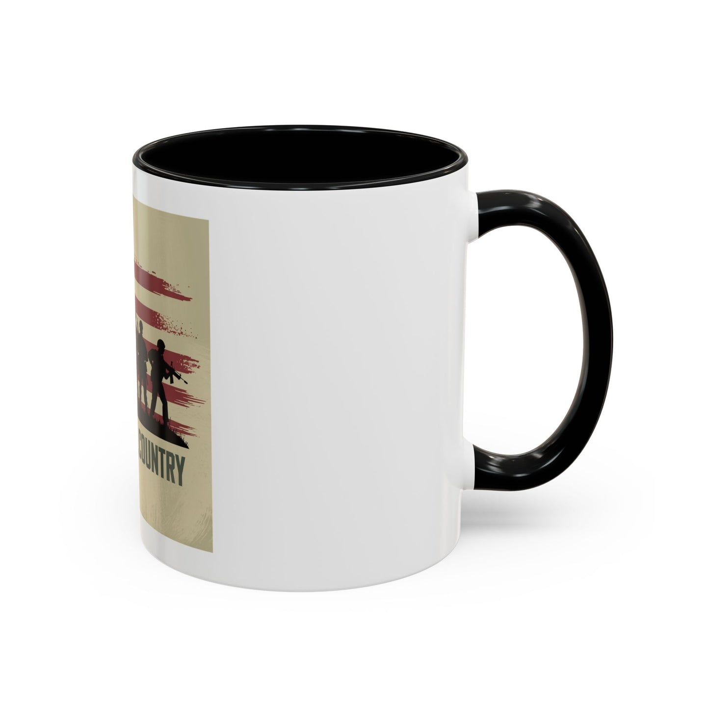 Honor Duty Country Mug - Family Gift for Military Veterans