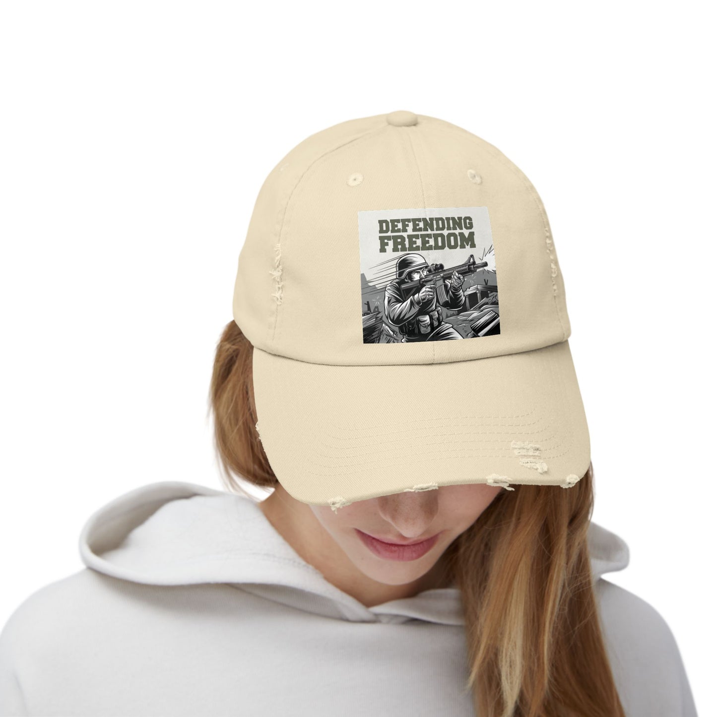 Defending Freedom Military Cap – Patriotic Soldier Hat for Veterans and Supporters