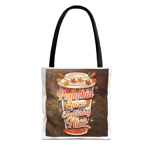 Pumpkin Spice Tote Bag – Stylish Reusable Fall Tote for Pumpkin Lovers