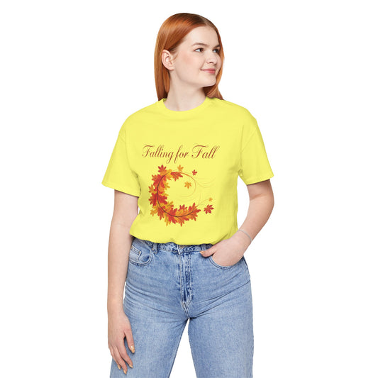 Made for Autumn Hearts – Fall in Love with Our ‘Falling for Fall’ Leaf T-Shirt