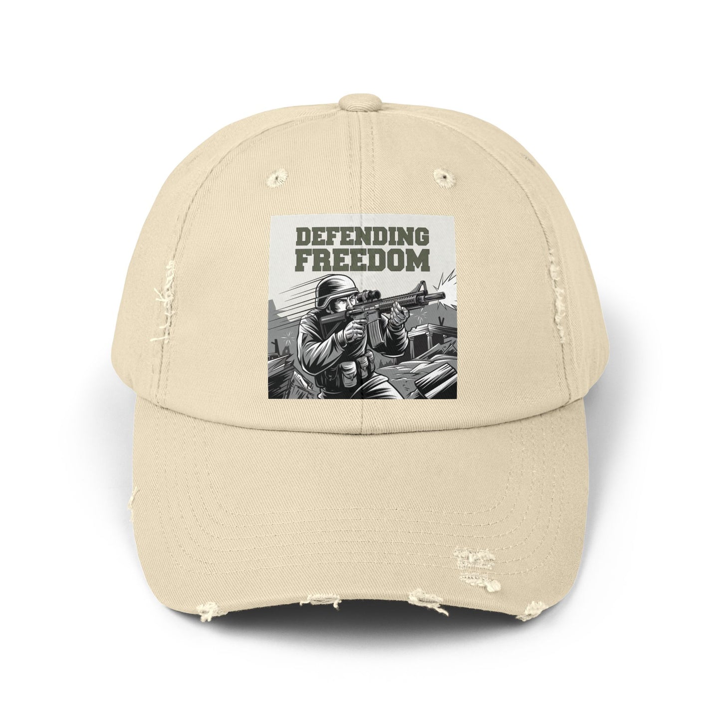 Defending Freedom Military Cap – Patriotic Soldier Hat for Veterans and Supporters