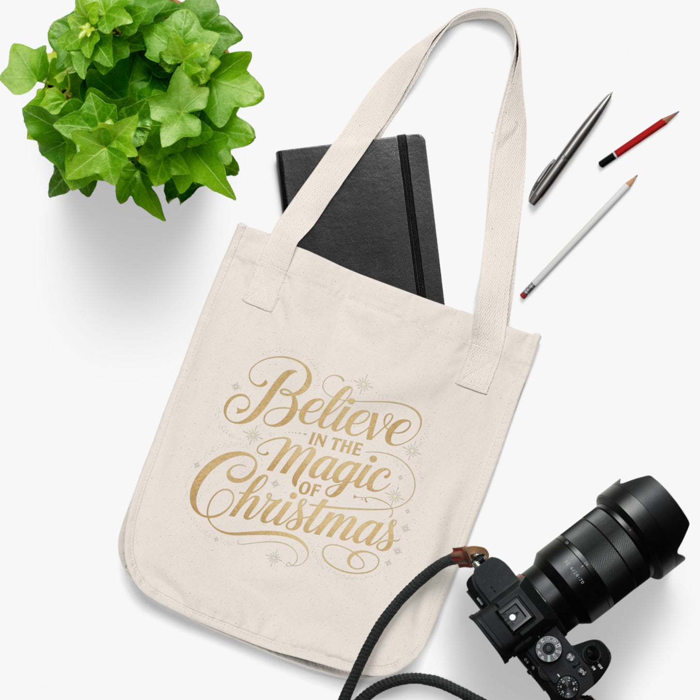 Believe in the Magic of Christmas Tote Bag | Festive Shopping Bag