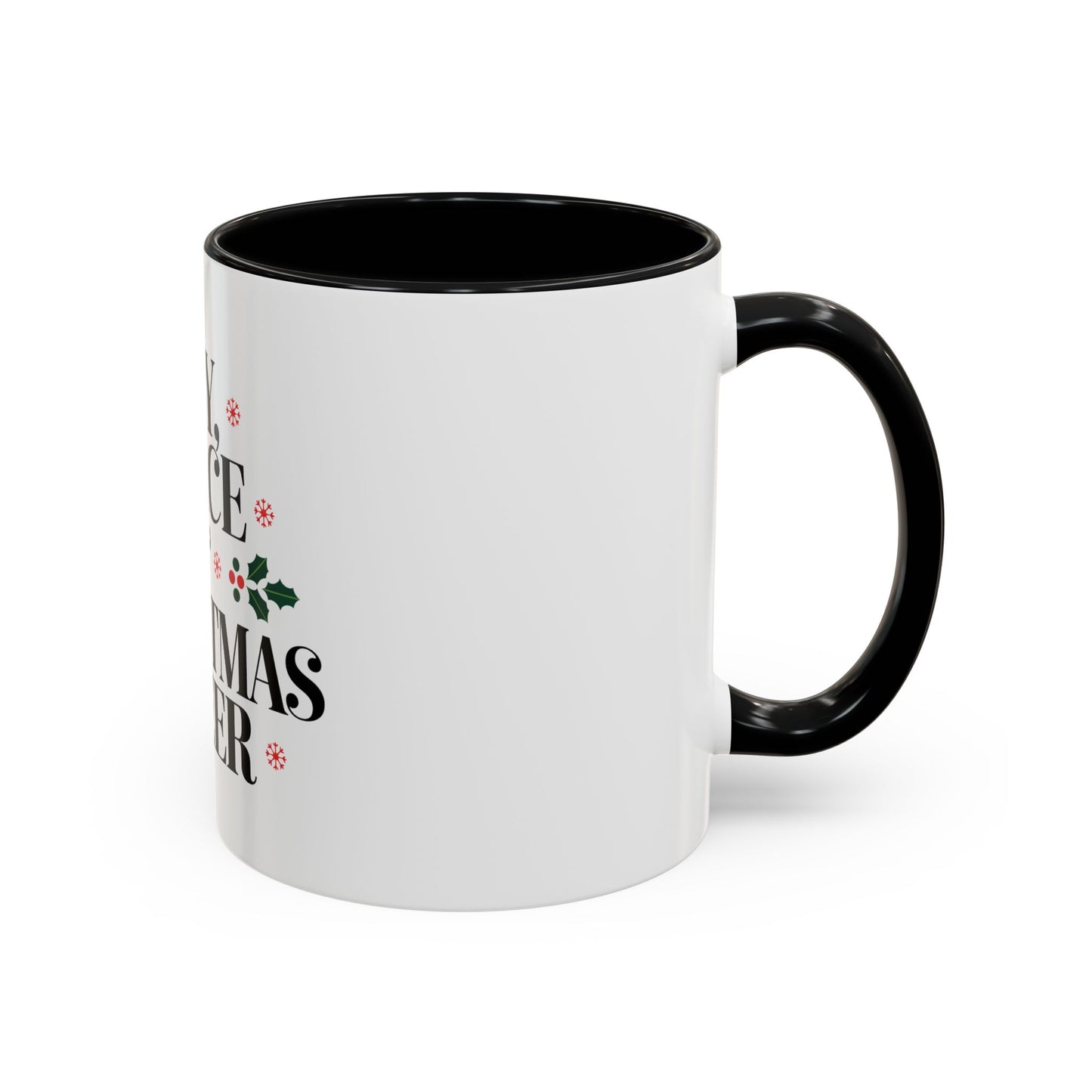 Joy, Peace, and Christmas Cheer Ceramic Mug – Festive Holiday Coffee Cup Gift