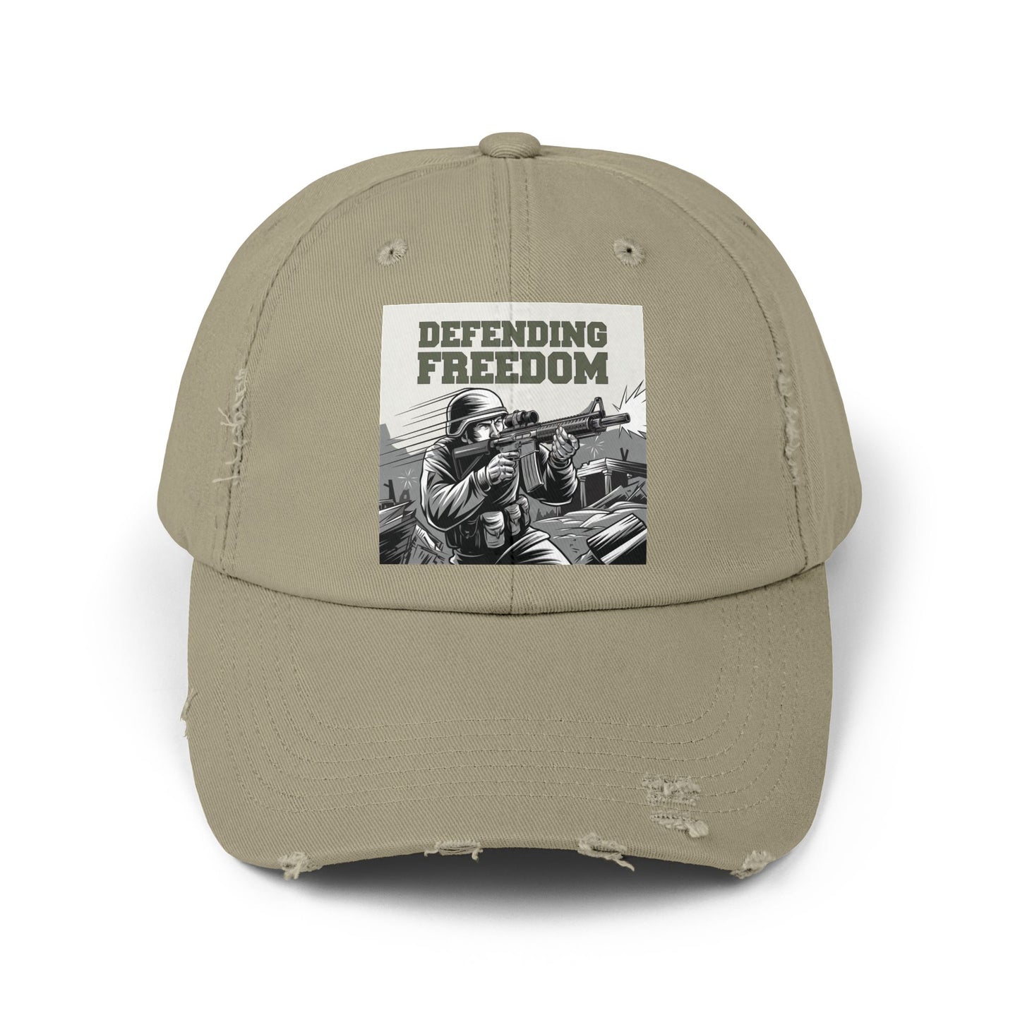 Defending Freedom Military Cap – Patriotic Soldier Hat for Veterans and Supporters