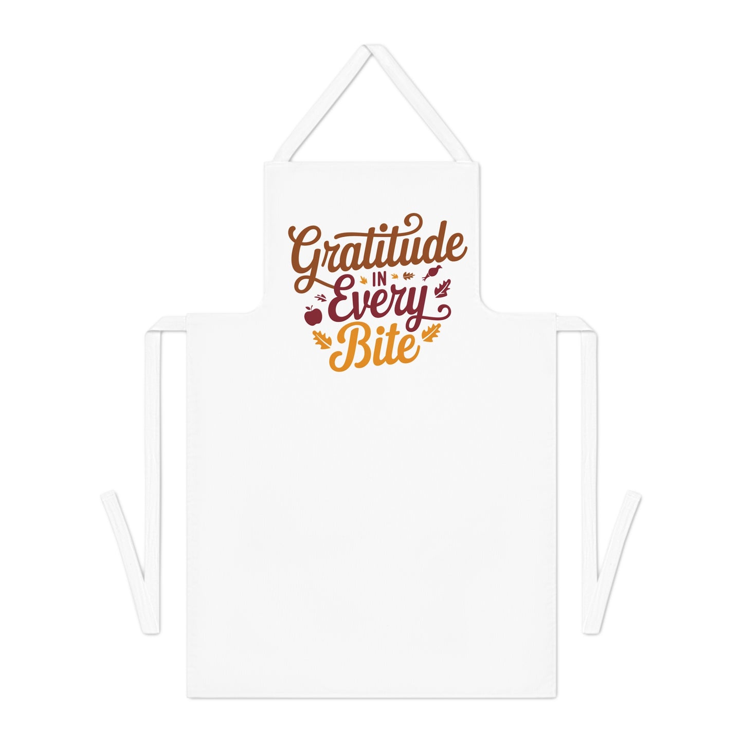 Gratitude in Every Bite Apron – Inspirational Cooking Apron for Culinary Enthusiasts