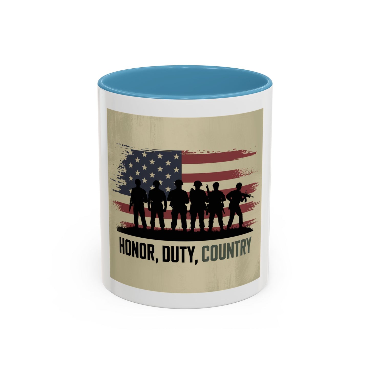 Honor Duty Country Mug - Family Gift for Military Veterans