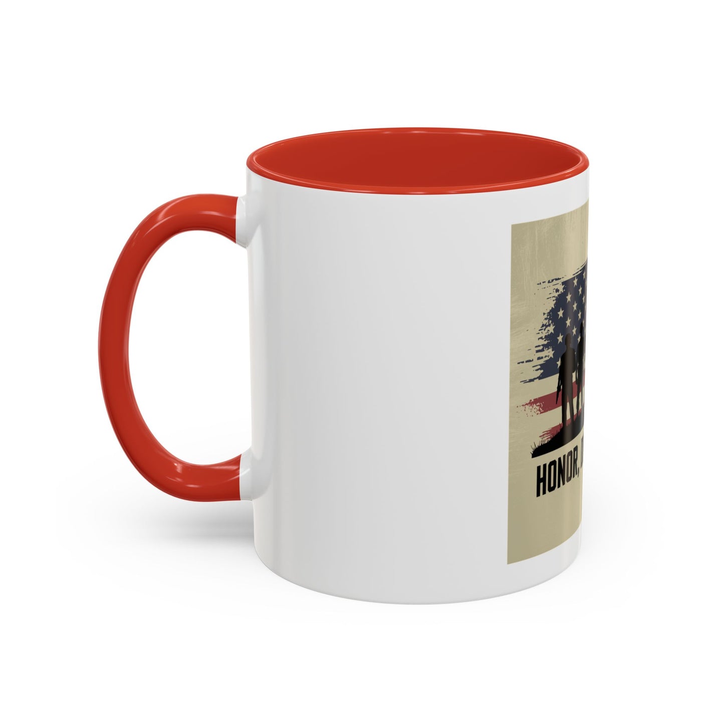 Honor Duty Country Mug - Family Gift for Military Veterans