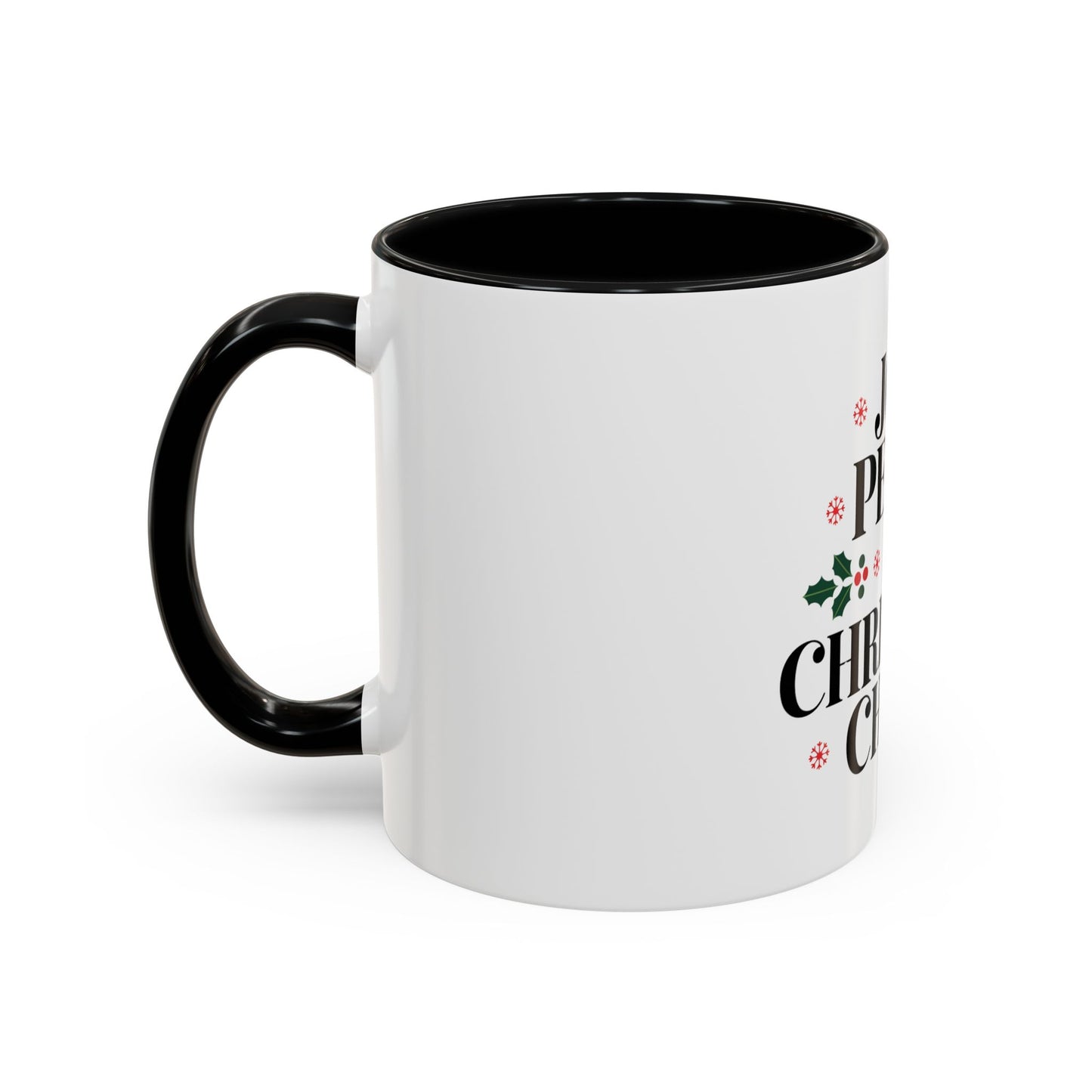 Joy, Peace, and Christmas Cheer Ceramic Mug – Festive Holiday Coffee Cup Gift