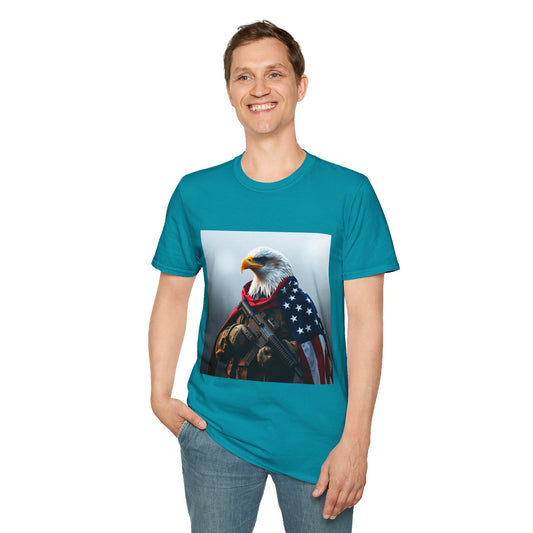 American Patriot Eagle Softstyle T-Shirt– USA Freedom Apparel for Proud Patriots and Veterans