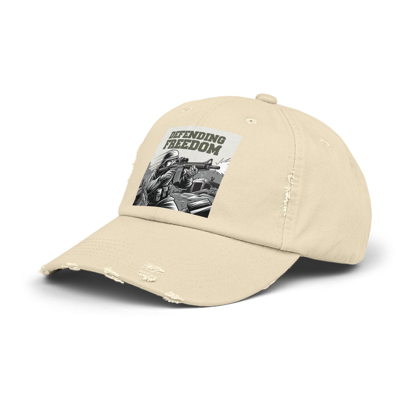 Defending Freedom Military Cap – Patriotic Soldier Hat for Veterans and Supporters