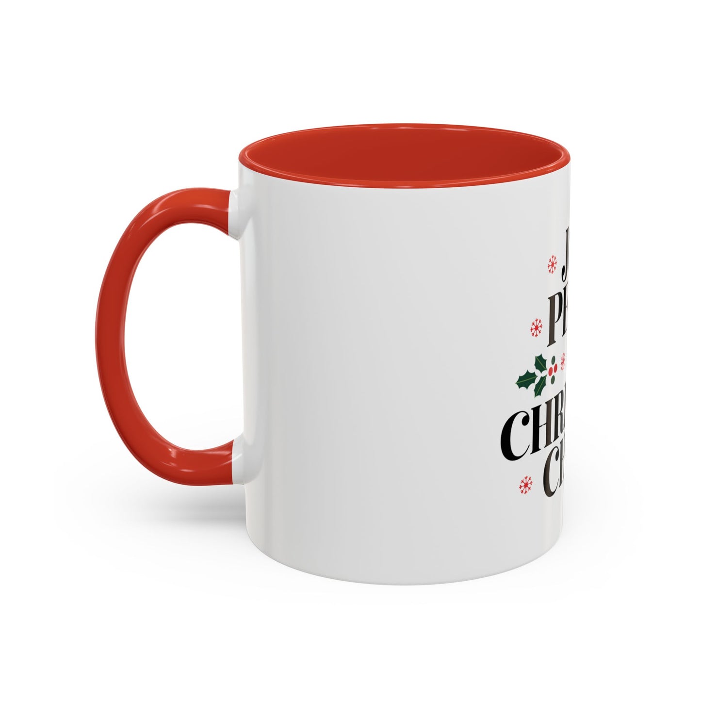 Joy, Peace, and Christmas Cheer Ceramic Mug – Festive Holiday Coffee Cup Gift