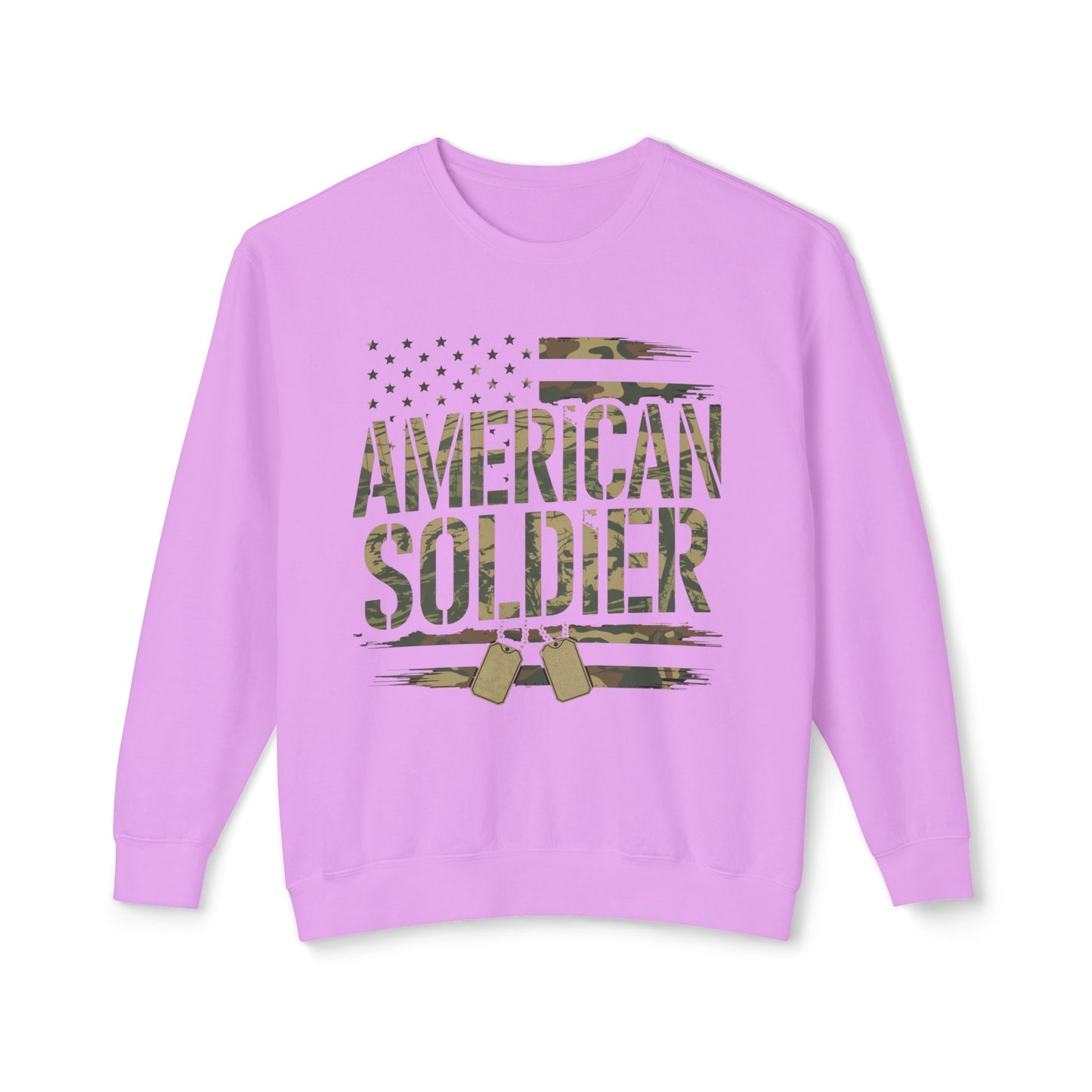 American Soldier Sweatshirt | Patriotic Apparel with Flag Design