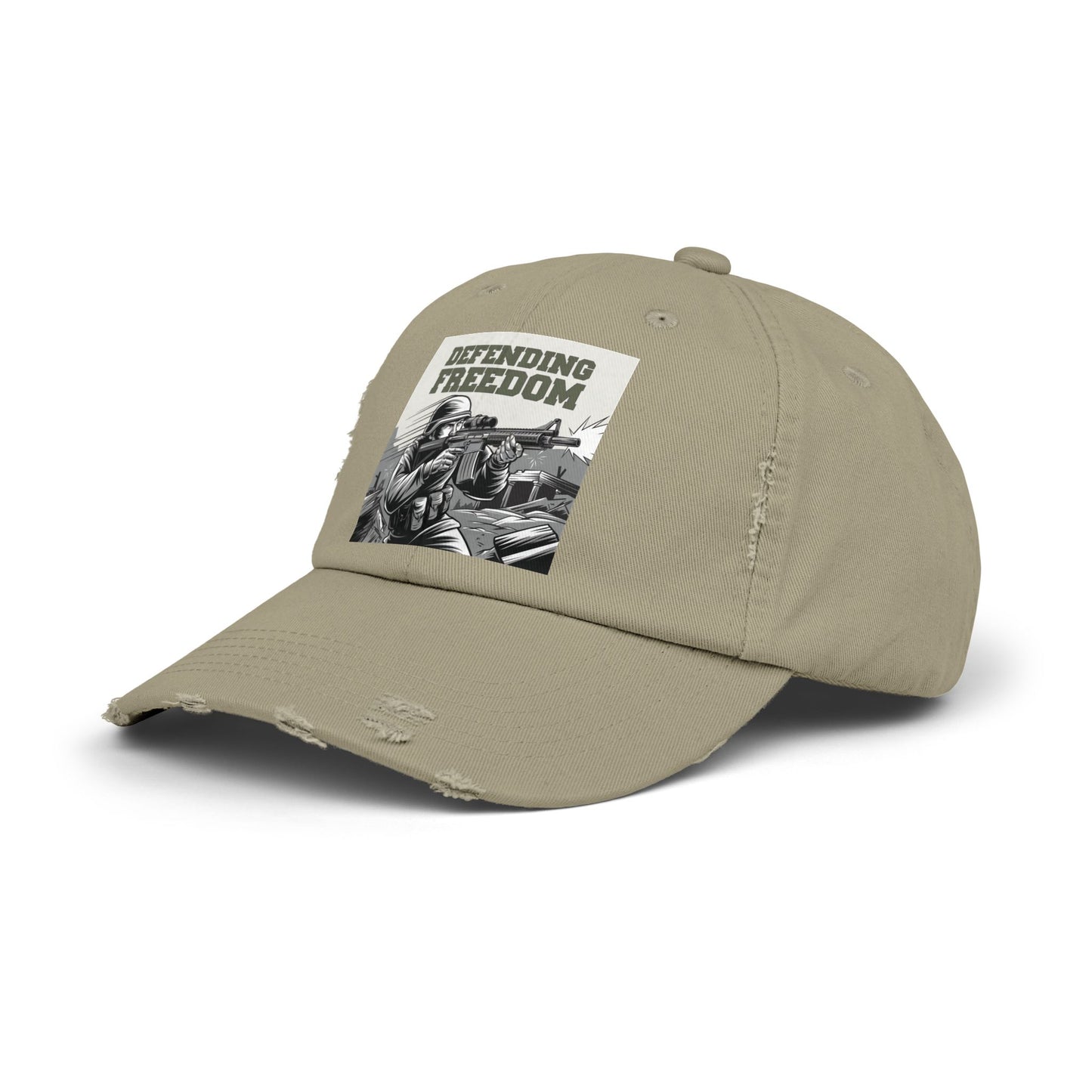 Defending Freedom Military Cap – Patriotic Soldier Hat for Veterans and Supporters