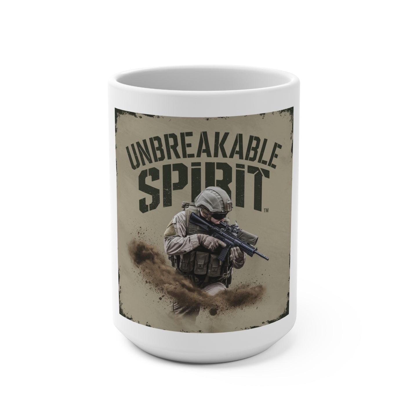 Unbreakable Spirit Mug – Celebrating Military Strength and Resilience