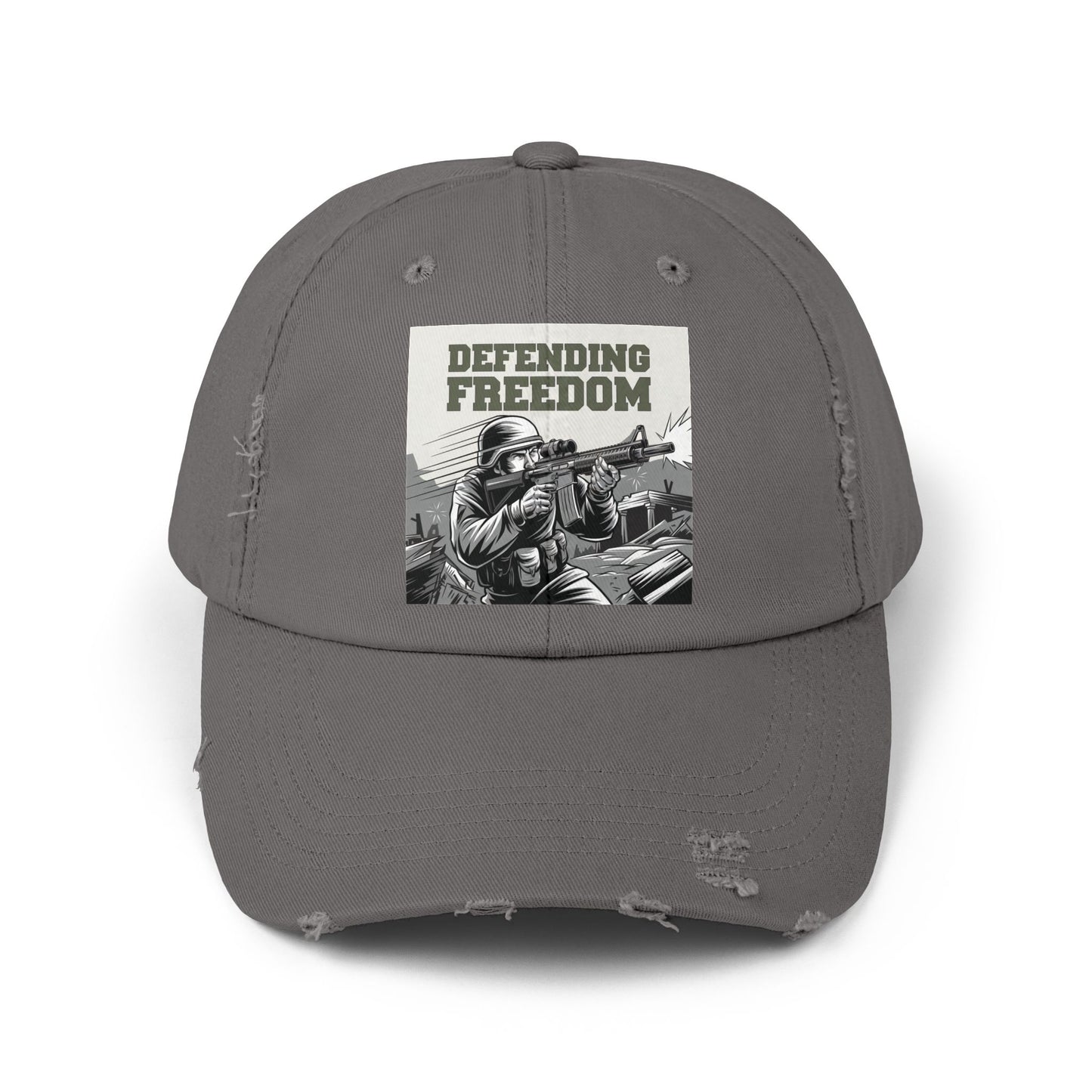 Defending Freedom Military Cap – Patriotic Soldier Hat for Veterans and Supporters