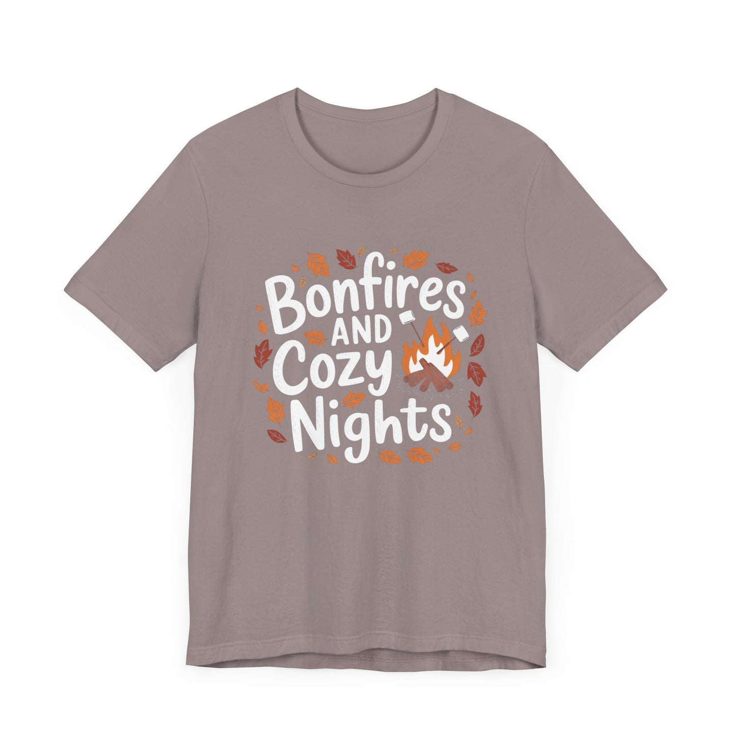 Thanksgiving Bonfire & Cozy Nights T-Shirt – Fall Leaves Design for Autumn Lovers