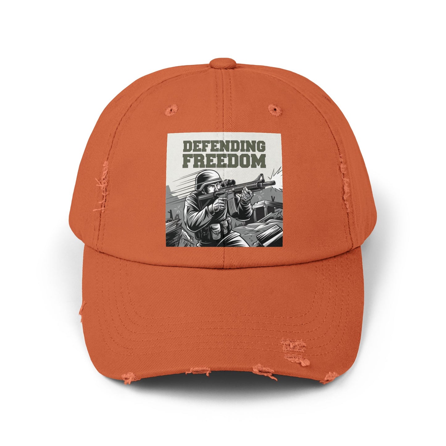 Defending Freedom Military Cap – Patriotic Soldier Hat for Veterans and Supporters