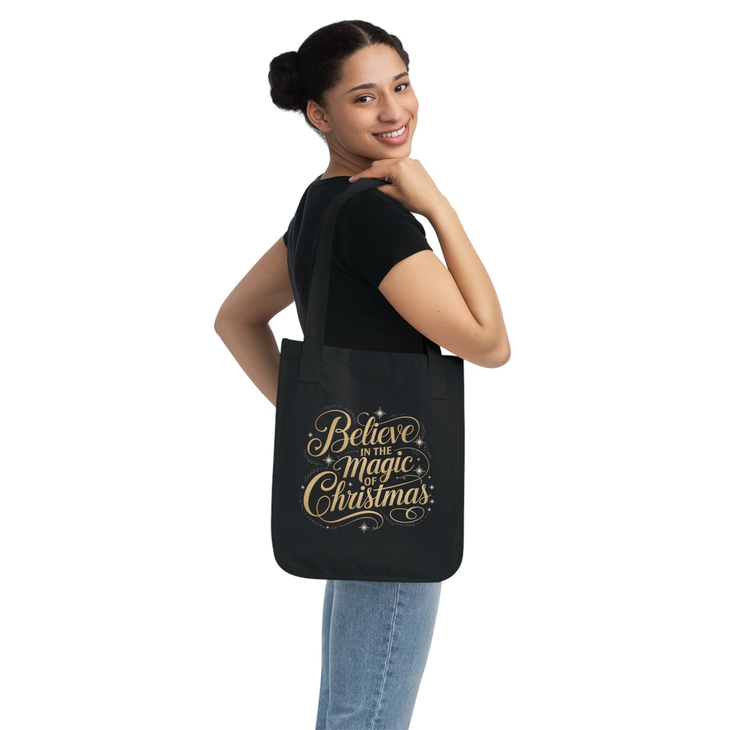 Believe in the Magic of Christmas Tote Bag | Festive Shopping Bag