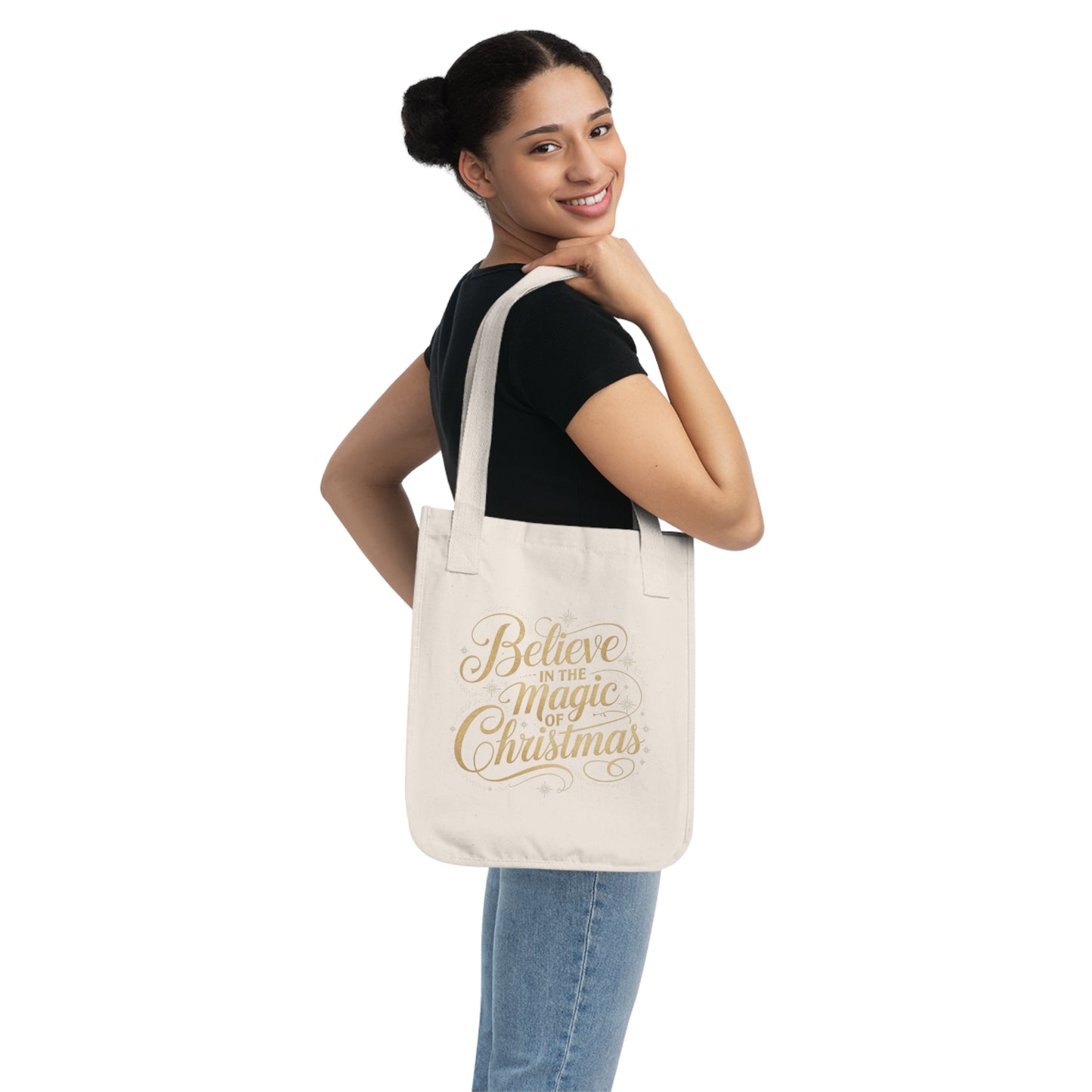 Believe in the Magic of Christmas Tote Bag | Festive Shopping Bag