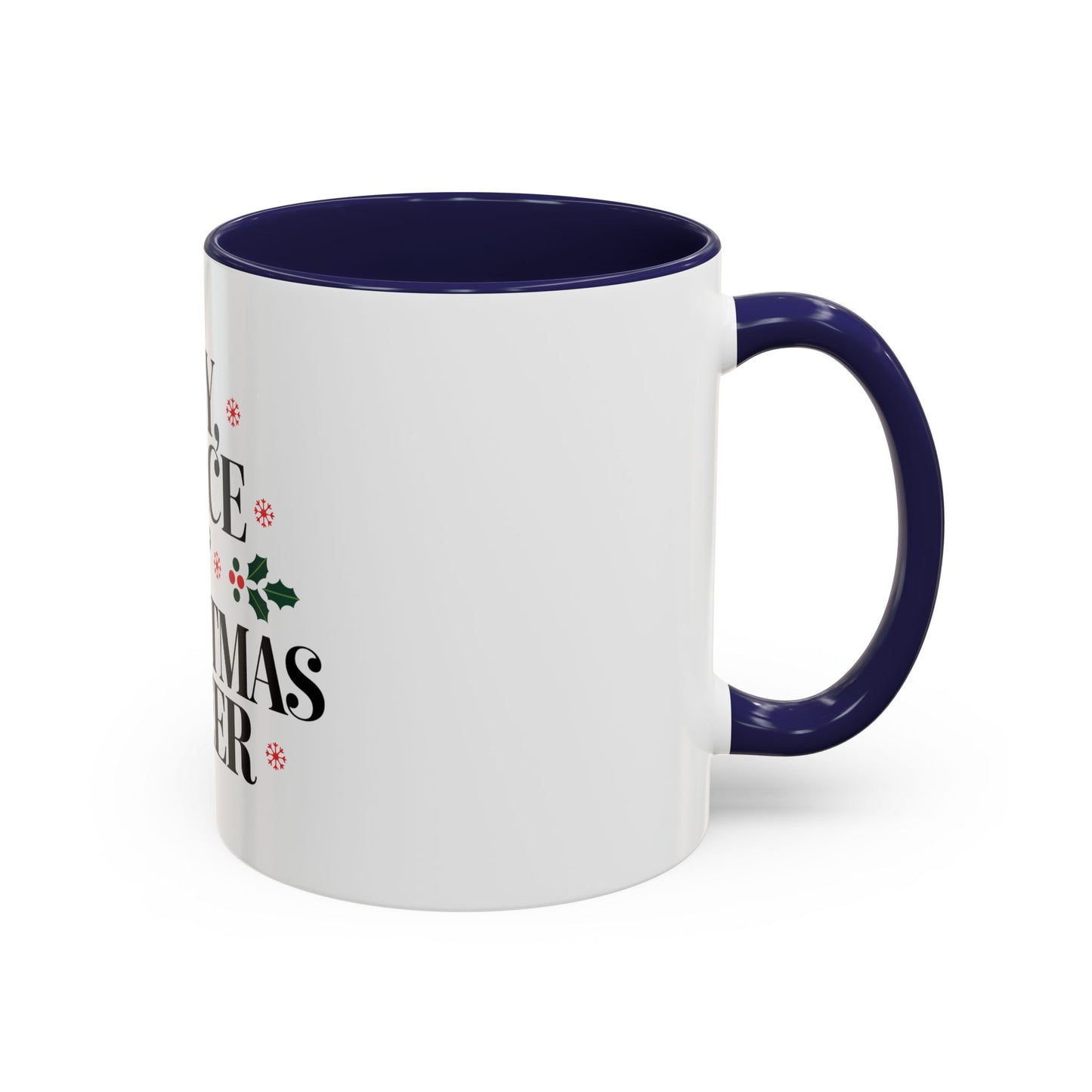 Joy, Peace, and Christmas Cheer Ceramic Mug – Festive Holiday Coffee Cup Gift